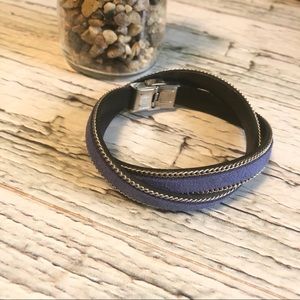 Cobalt Blue Infinity Style Bracelet